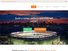 Tablet Screenshot of creativesolution.com